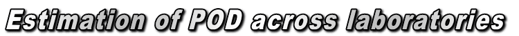 Estimation of POD across laboratories